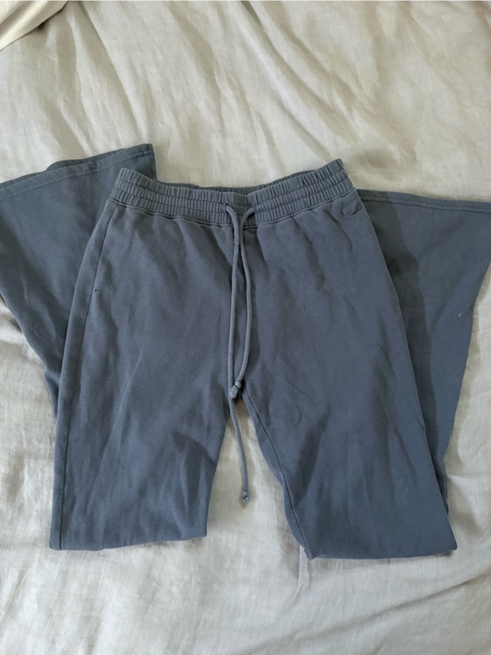 Hollister Dark Gray-Blue Boot Cut Sweatpants
